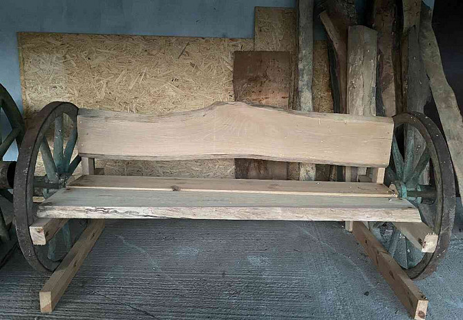Продам уникальные деревянные лавочки и стол. Кисуцке-Нове-Место - изображение 7
