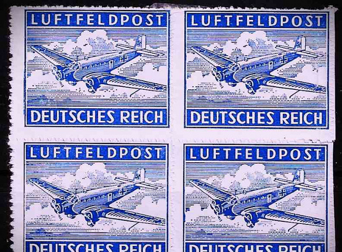 Deutsches Reich LUFTFELDPOST 1942-43 Luftpost - Sauberer Kleber Neuhäusel - Foto 1
