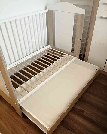 Детская кроватка с ящиком Girafka sonoma дуб-белый  - изображение 9