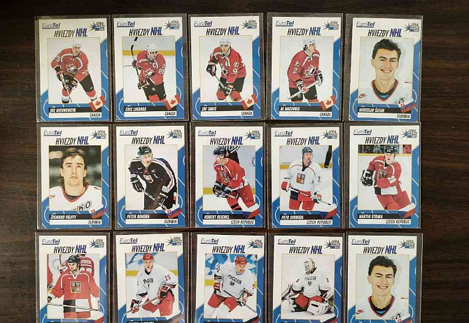 Продаются хоккейные карточки Eurotel Nagano 98 Нове Замки - изображение 1