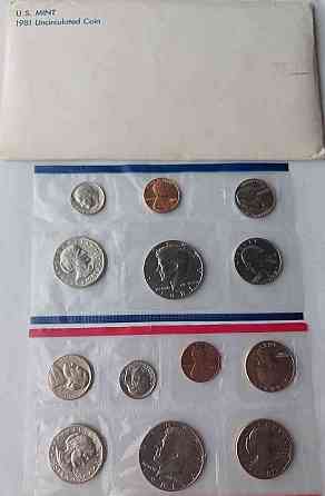 United States Mint set 198081 sada minci Trencin