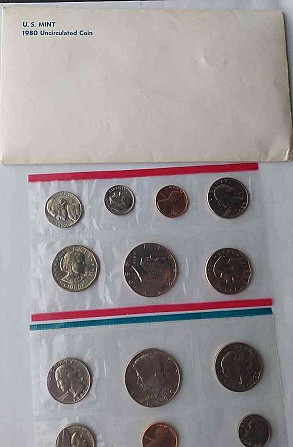 Набор монет Монетного двора США 198081 комплект монет Тренчин - изображение 3