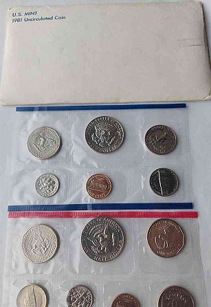 Набор монет Монетного двора США 198081 комплект монет Тренчин - изображение 1