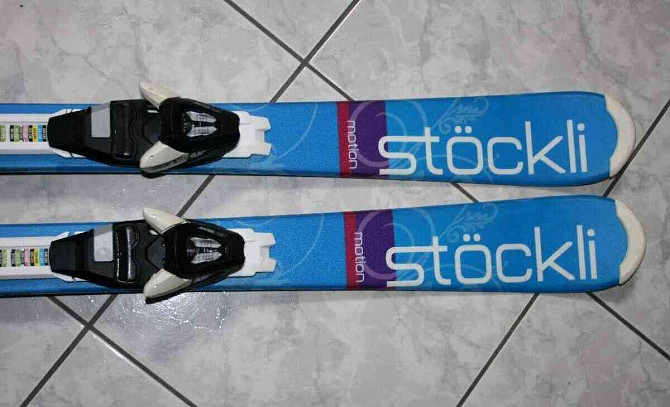 Лыжи STOCKLI 110 см, лыжные ботинки Salomon Пухов - изображение 5