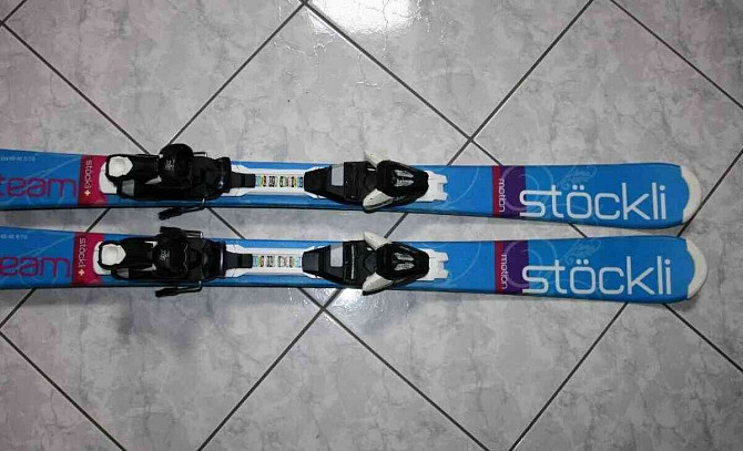 Лыжи STOCKLI 110 см, лыжные ботинки Salomon Пухов - изображение 4