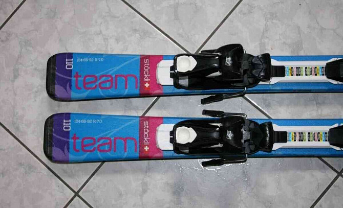 Лыжи STOCKLI 110 см, лыжные ботинки Salomon Пухов - изображение 6