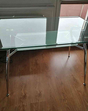 Glass dining table with chrome structure Banska Bystrica - photo 2