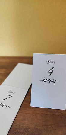 Čísla na stůl - svatba Nitra - foto 4