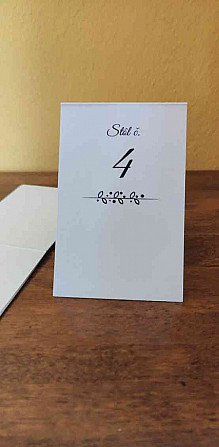 Čísla na stůl - svatba Nitra - foto 3
