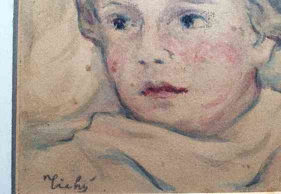 Hlava chlapca (orig. akvarel na papieri) Pozsony
