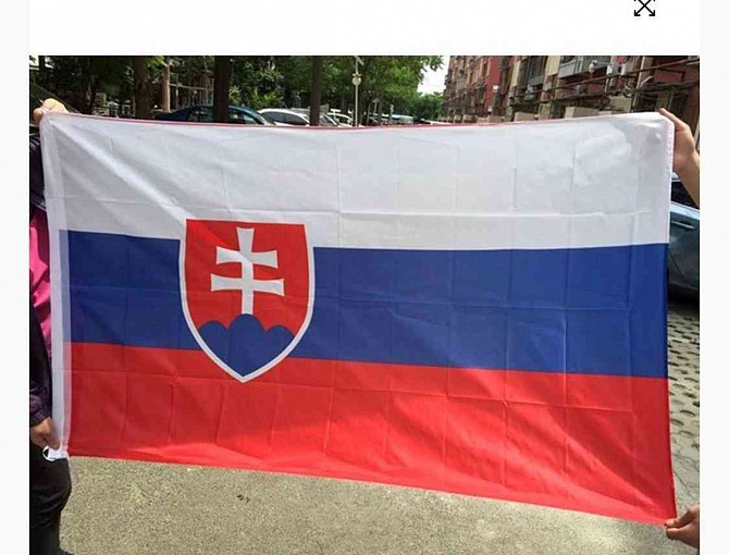 Slovenská vlajkazástava veľká 150 x 90cm aj na uchyt Košice-okolie - foto 1