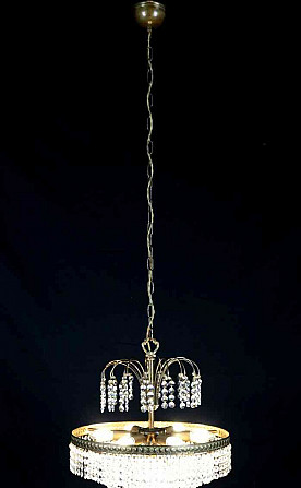 Дизайнерская хрустальная люстра с каскадными подвесками Прага - изображение 4