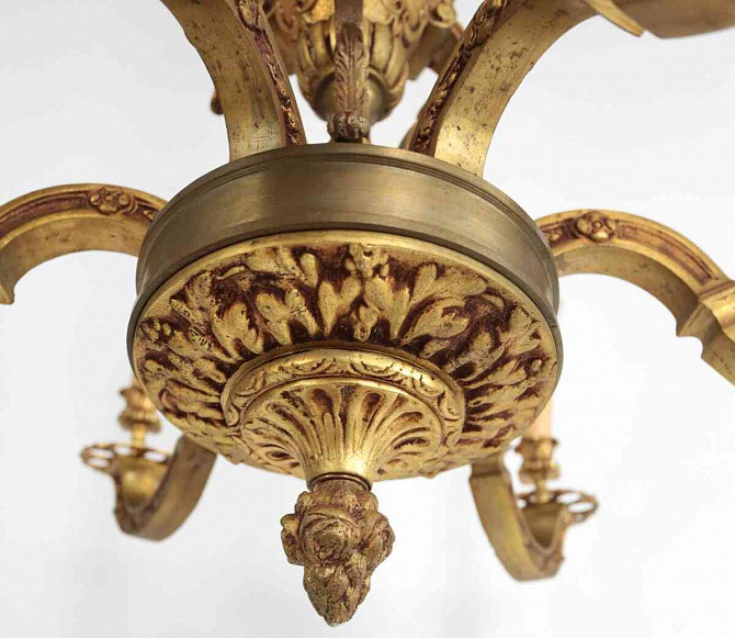 Массивная бронзовая люстра Мазарини Прага - изображение 6