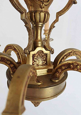 Массивная бронзовая люстра Мазарини Прага - изображение 7