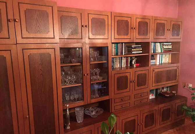 Living room wall - cabinets made of cherry wood Nove Zamky - photo 1