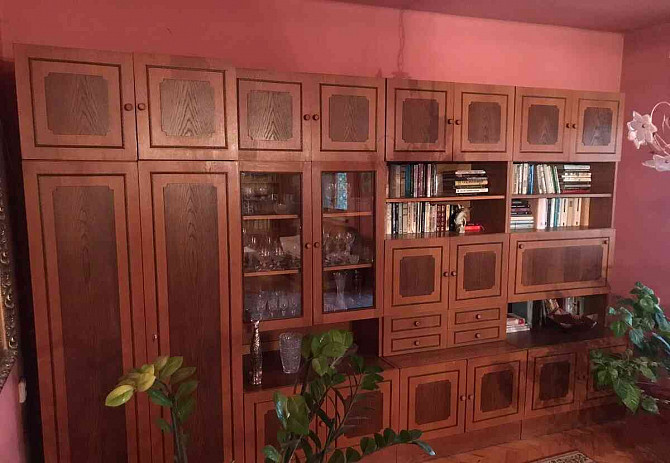 Living room wall - cabinets made of cherry wood Nove Zamky - photo 3