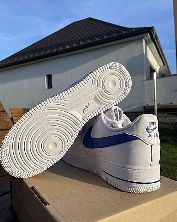 Nike Air Force 1 Cut Out Swoosh Blue Hlohovec - foto 4