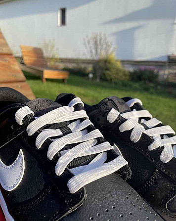 Nike Dunk Low Черный Белый Глоговец - изображение 2