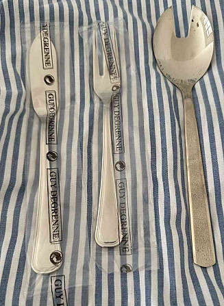 &quot;NEW&quot;Guy Degrenne fish knife and fork + salad spoon Bratislava - photo 2