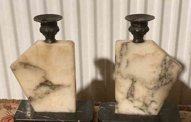 Antique marble candlesticks ART DECO Kosice - photo 2