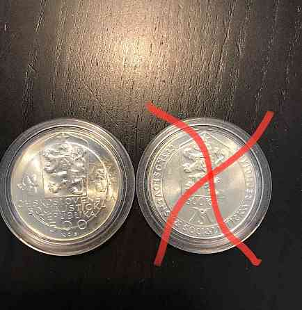 Strieborné pamätné mince ČSSR 500 Kčs Pozsony