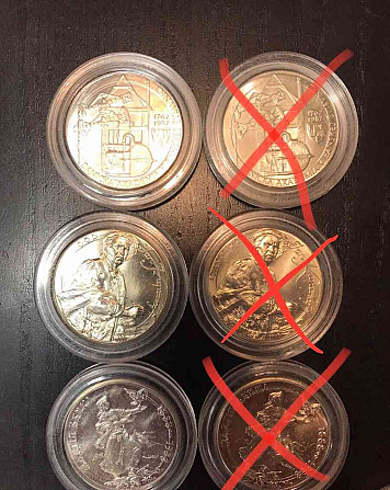 100 CZK silver coin Bratislava - photo 2