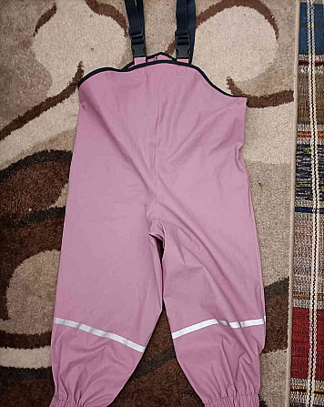 Girls' rain pants, no. 98, pink Kosice - photo 1