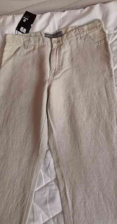Мужские брюки бежевого цвета W35L34 новый Тренчин - изображение 2