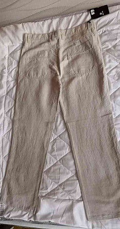 Мужские брюки бежевого цвета W35L34 новый Тренчин - изображение 3