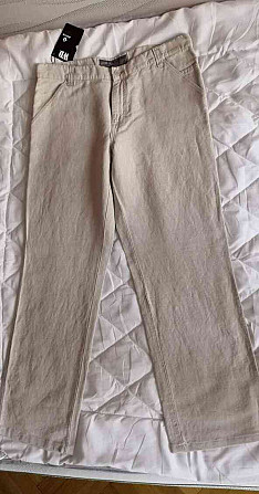 Мужские брюки бежевого цвета W35L34 новый Тренчин - изображение 1
