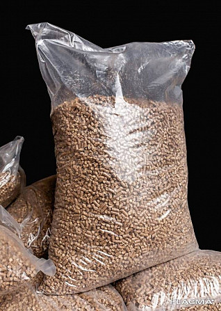 Pellet (fuel granule) 6 and 8 mm in big-bags, shipping from production (B), (A2), (A1) Bratislava - photo 1