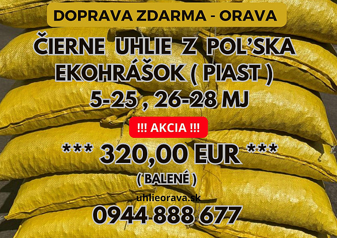 Černé uhlí z Polska - Ekohrášek, doprava zdarma, Orava Dolný Kubín - foto 1